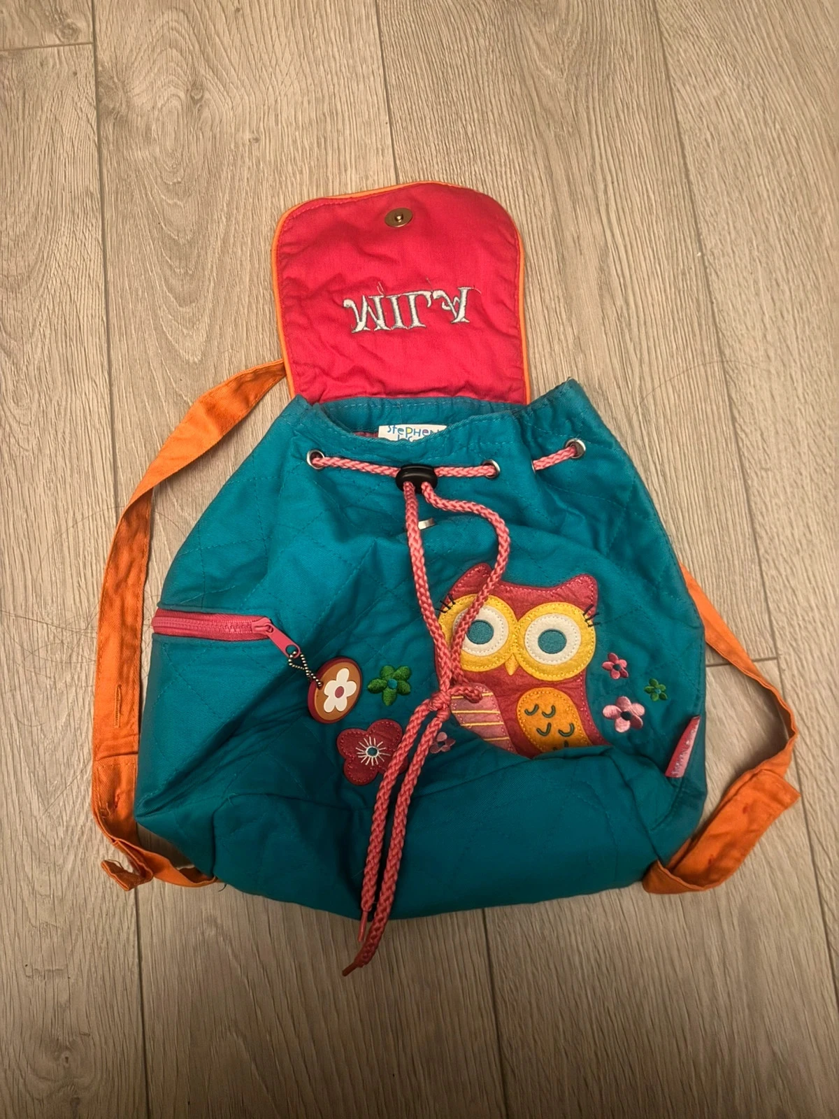 Mochila infantil Stephen Joseph - Motivo coruja 🎙 - personalizado Mila – photo 2